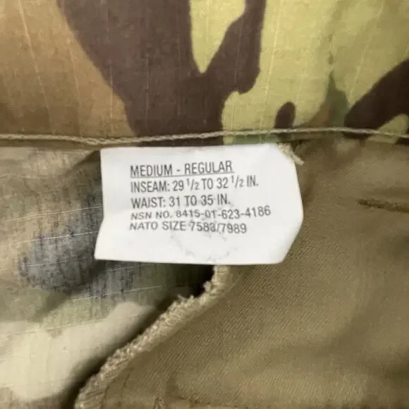 MULTICAM US Army OCP Medium/Regular Combat Uniform Pants NWT